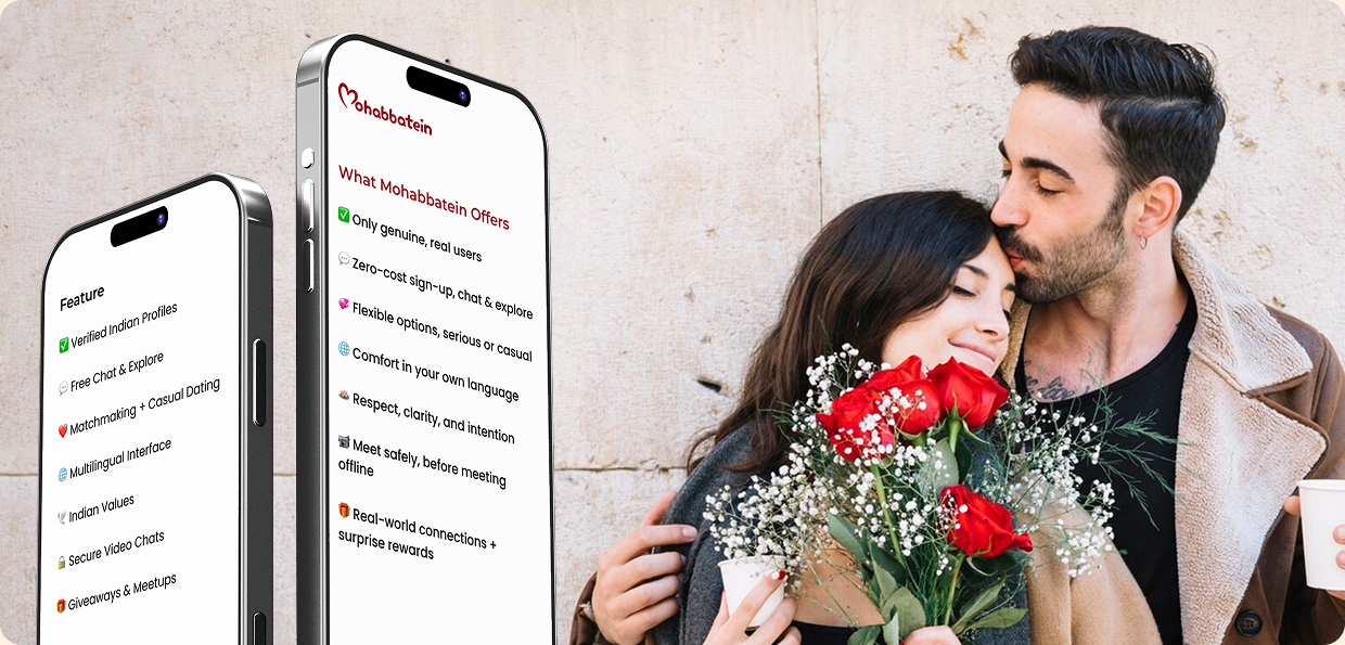 Couple with Mohabbatein app