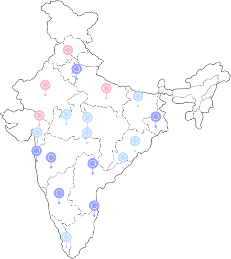 Map of Indian Cities with Mohabbatein Reach